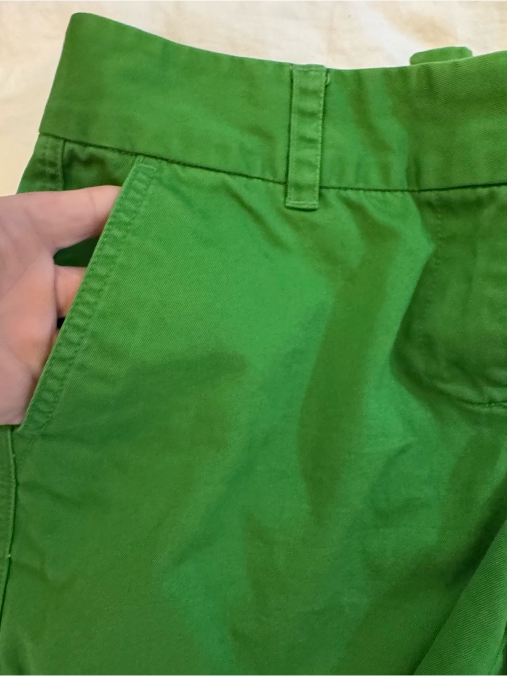 Bundle of Vineyard Vines Bright Green and yellow Chino Bermuda Shorts- like new! - Picture 9 of 12